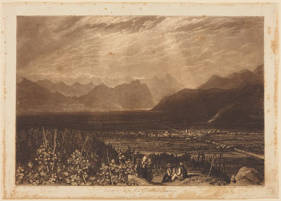 Chain of Alps from Grenoble to Chamberi by William Say