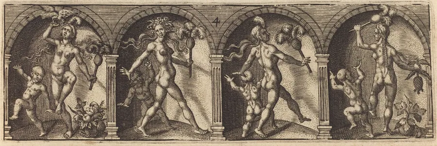 Les divers pourtraicts et figures IV by Master AD