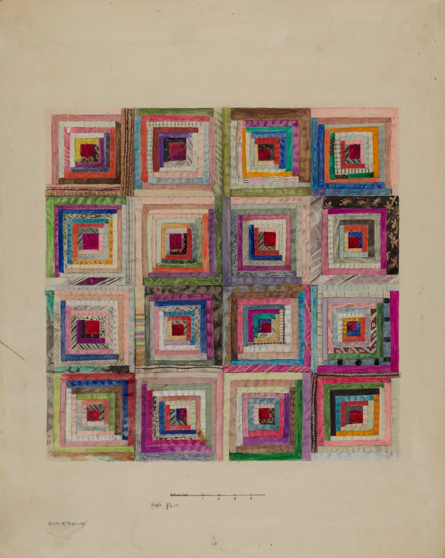 Silk Patchwork for Pillow by Edith Magnette