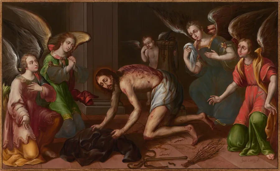 Christ Gathering His Garments after the Flagellation by Juan Correa