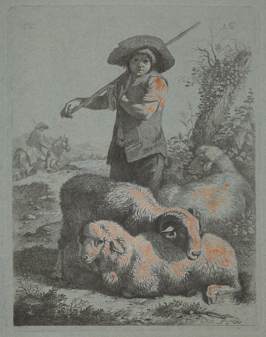Standing Shepherd by Francesco Londonio