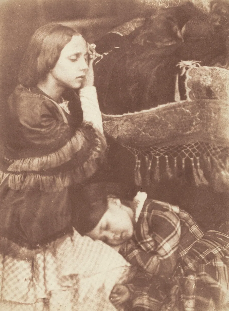 The Three Sleepers: Sophia Finlay, Harriet Farnie and Brownie by David Octavius Hill