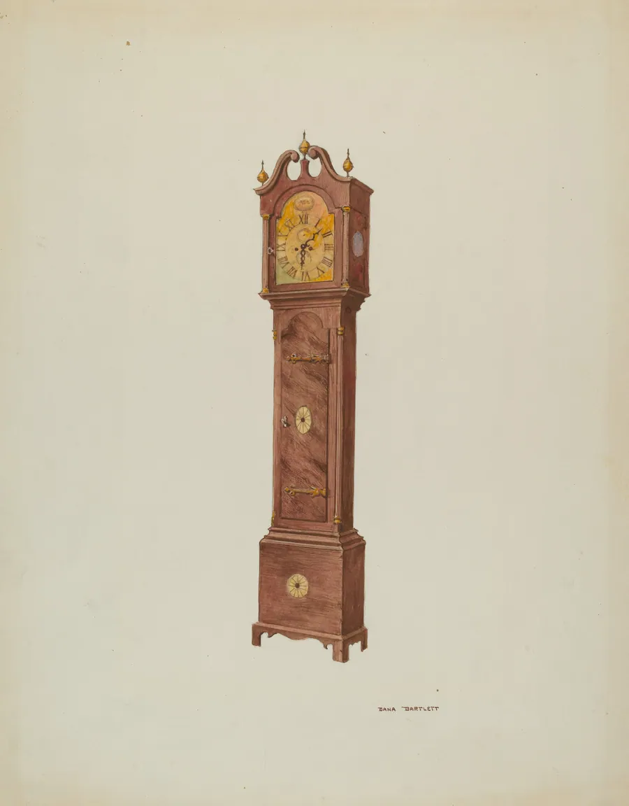 Grandfather Clock, Angular View by Dana Bartlett