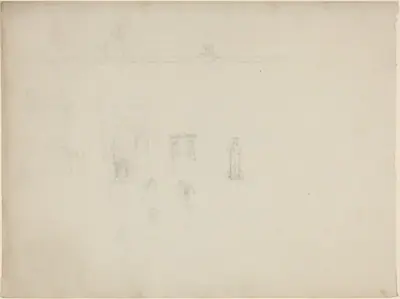 Sheet of Architectural and Figure Studies