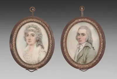 Portrait of a Man and Portrait of a Woman (pair)