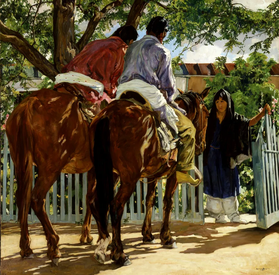 Callers by Walter Ufer, born Louisville, KY 1876-died Santa Fe, NM 1936