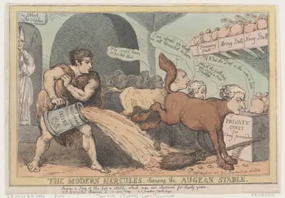The Modern Hercules, Cleansing the Augean Stable