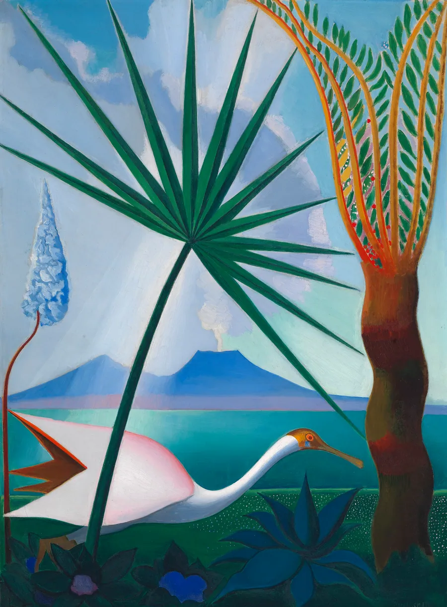 Neapolitan Song by Joseph Stella, born Muro Lucano, Italy 1877-died New York City 1946