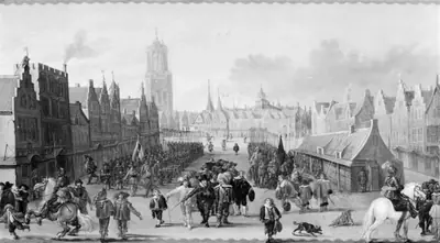 Prins Moritz tilbagesender Bymilitsen (Wardgelders) i Utrecht, 1618