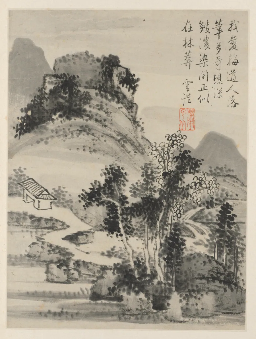 Album of Seasonal Landscapes, Leaf D (previous leaf 2) by Xiao Yuncong