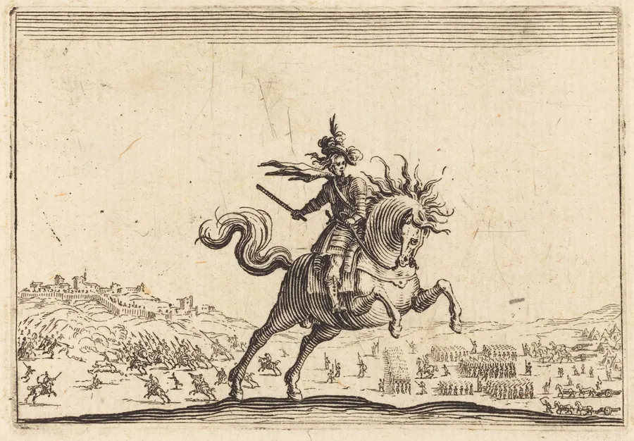 Military Commander on Horseback by Jacques Callot