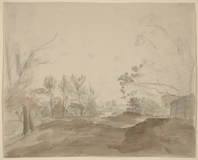 A Road through a Country Village