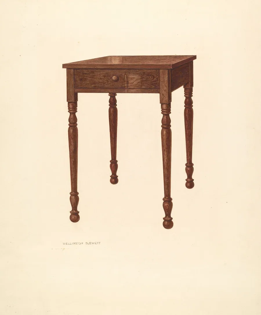 Bishop Hill: Table by Wellington Blewett