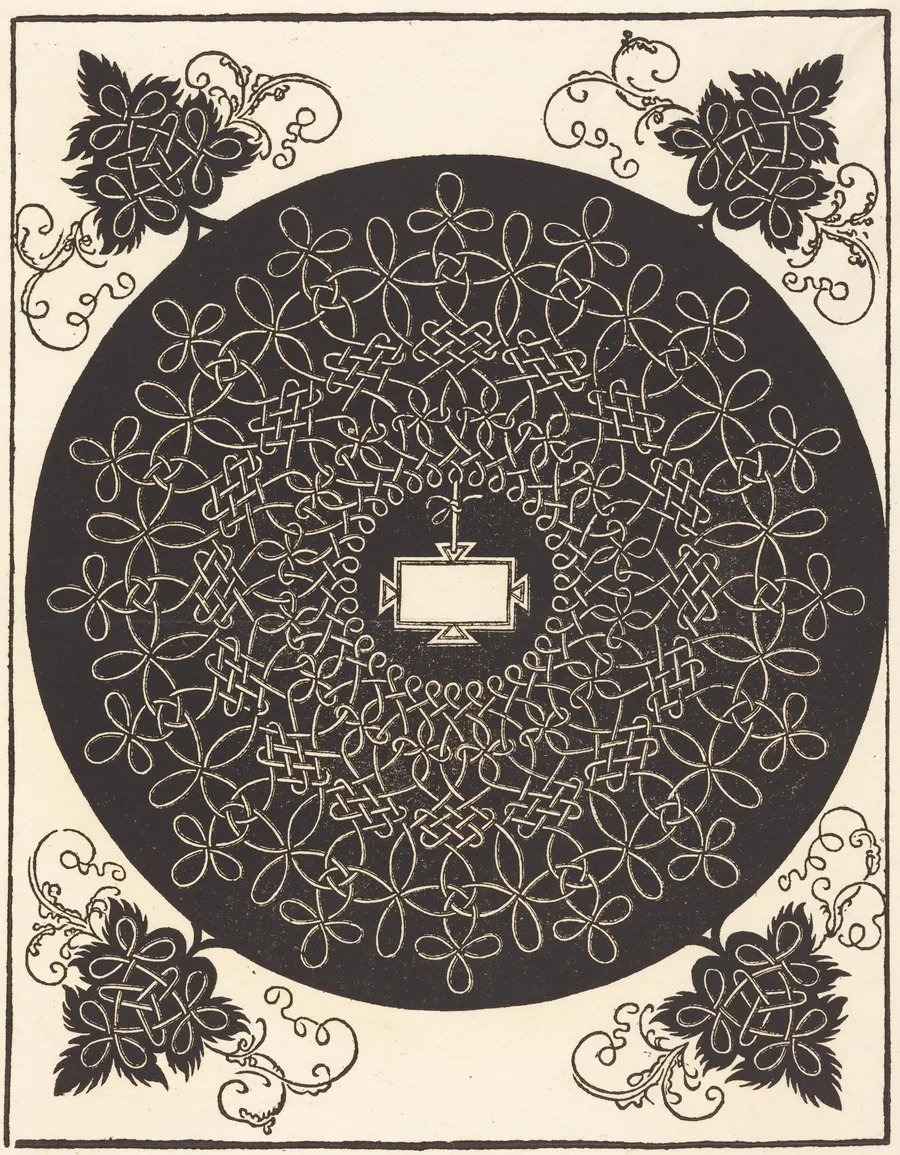 The Second Knot (with an oblong tablet) by Albrecht Dürer