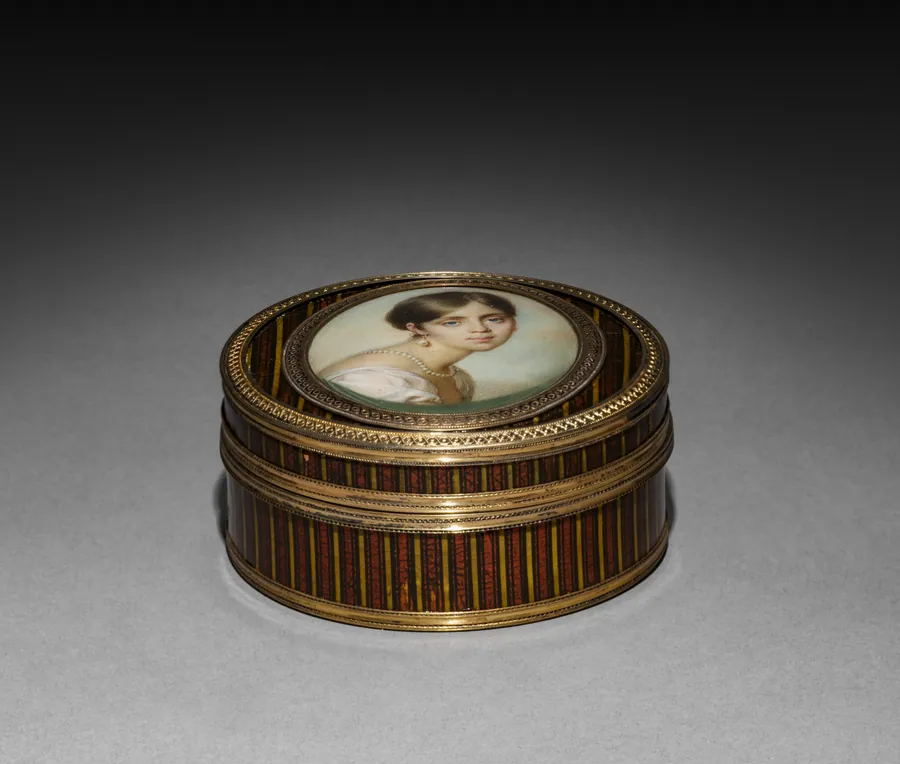 Snuff Box with a Portrait of a Young Woman by Jean-Urbain Guérin