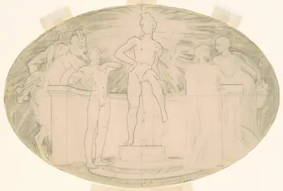 Study for "Classic and Romantic Art"