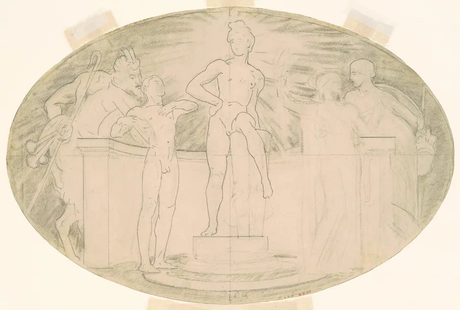 Study for "Classic and Romantic Art" by John Singer Sargent