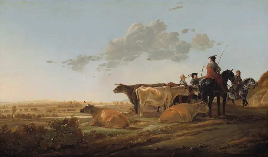 Landscape with Herdsmen by Aelbert Cuyp