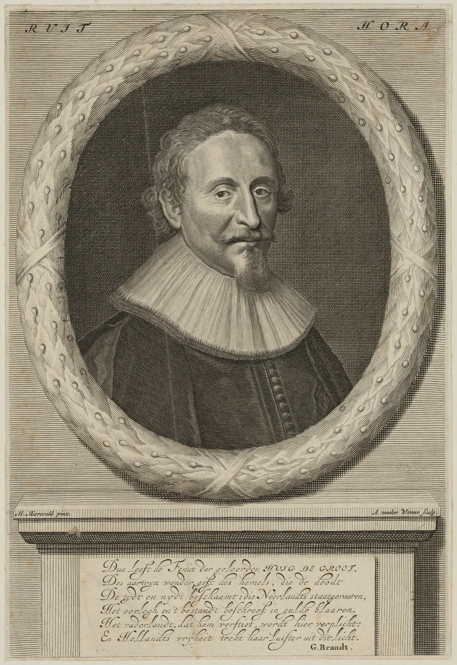 Hugo Grotius by Abraham Meindersz van der Wenne