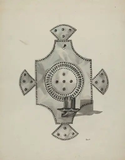 Cut Tin Candleholder (Candelero)