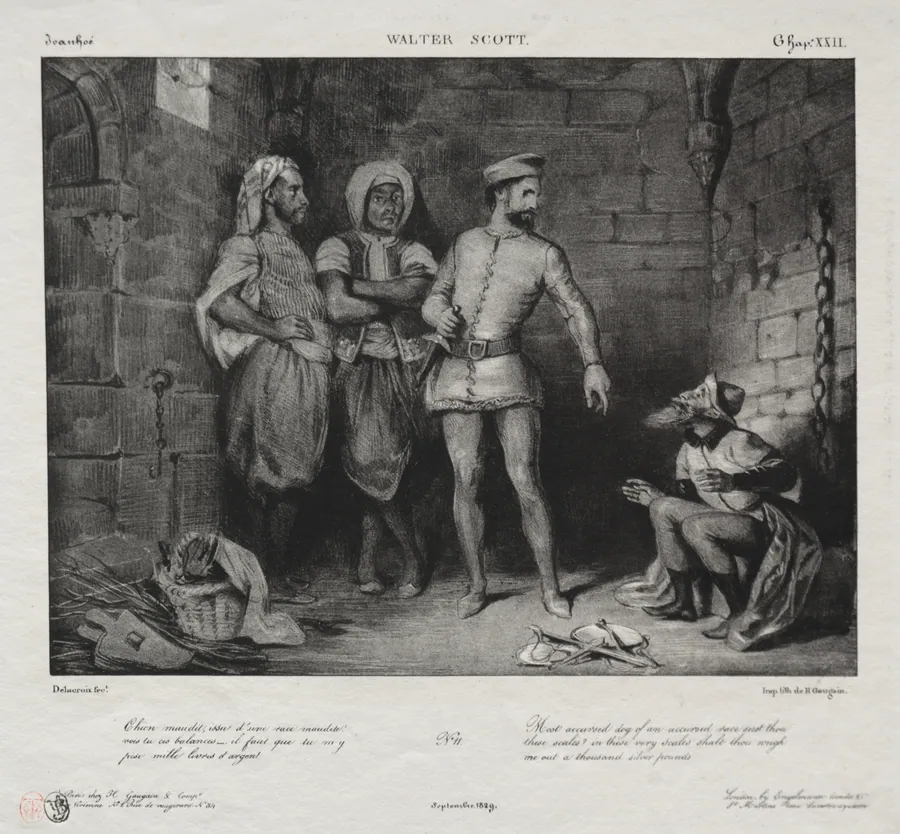 Fronte-Boeuf and the Jew by Eugène Delacroix