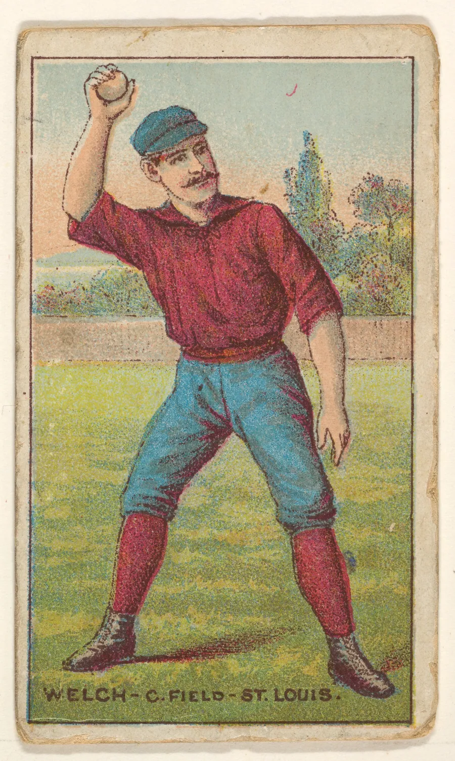Welch, C. Field, St. Louis, from the Gold Coin series (N284) for Gold Coin Chewing Tobacco by D. Buchner & Co., New York