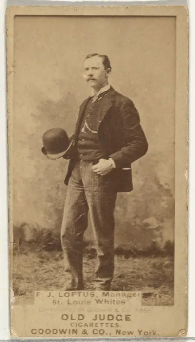 Loftus, Manager, St. Louis Whites, from the Old Judge series (N172) for Old Judge Cigarettes