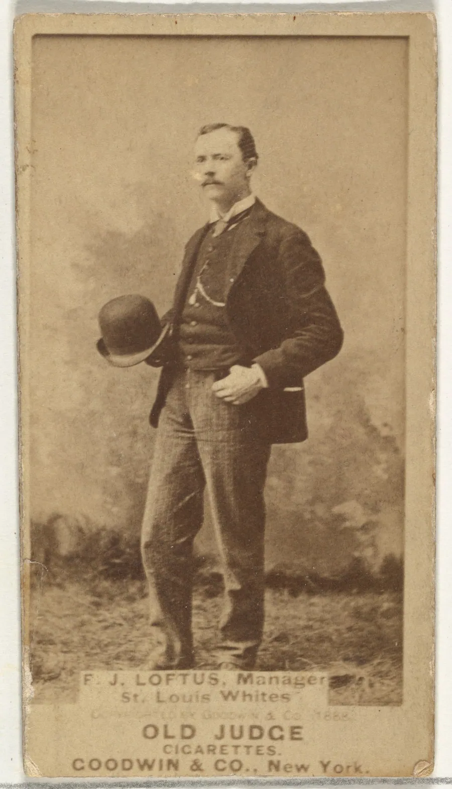 Loftus, Manager, St. Louis Whites, from the Old Judge series (N172) for Old Judge Cigarettes by Goodwin & Company