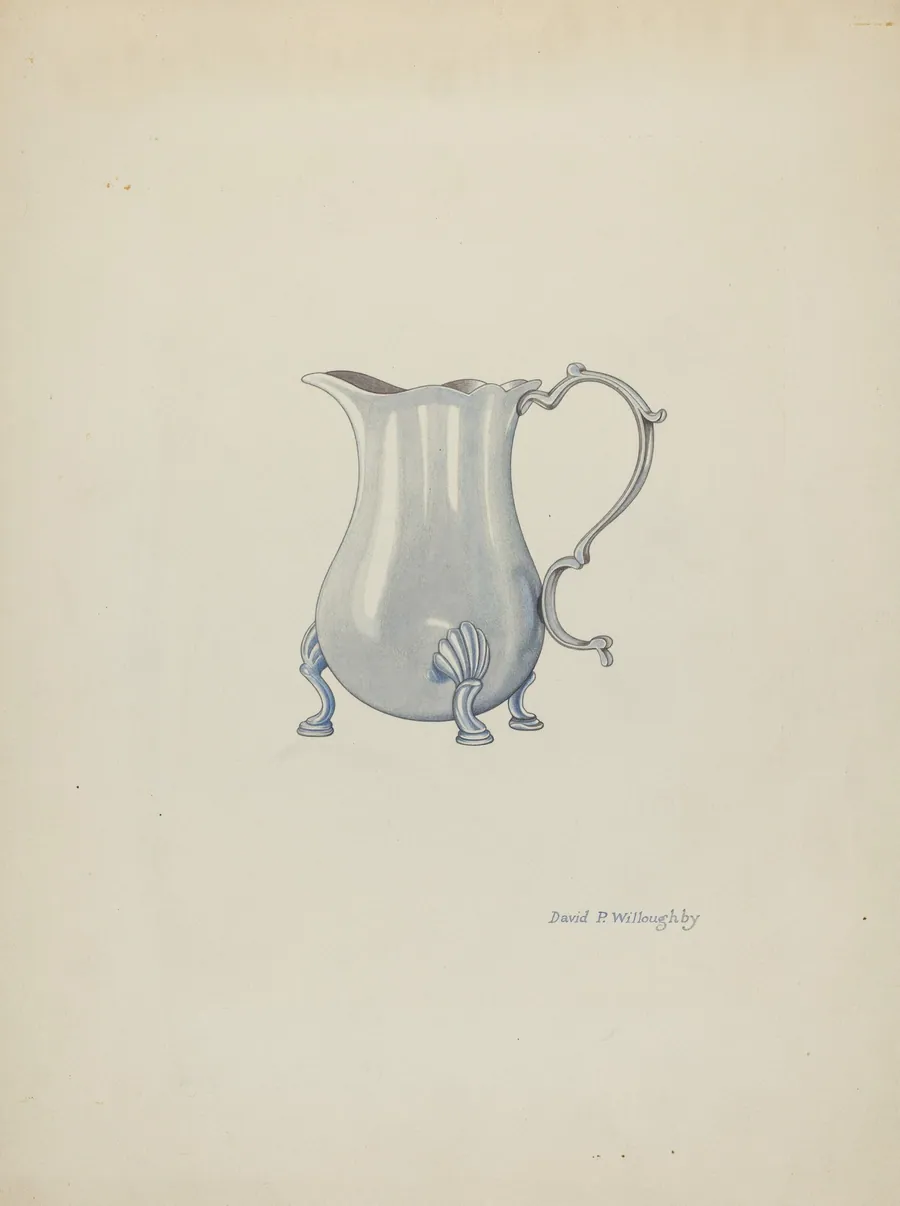 Silver Jug for Cream by David P Willoughby