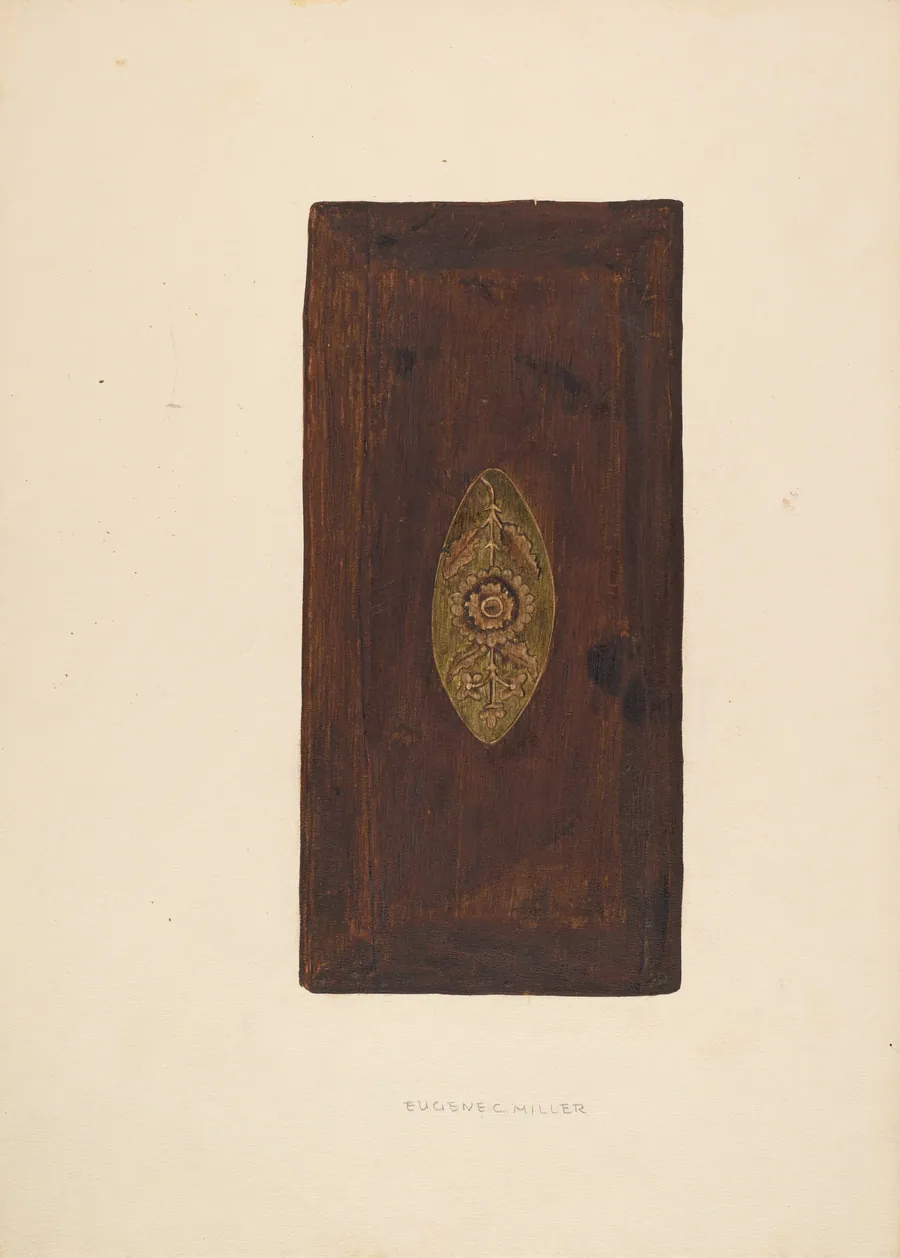 Tobacco Box Cover by Eugene C. Miller