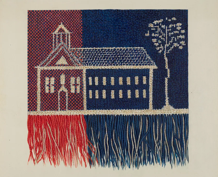 Coverlet Detail "Farmer's Fancy" by Ruth M. Barnes