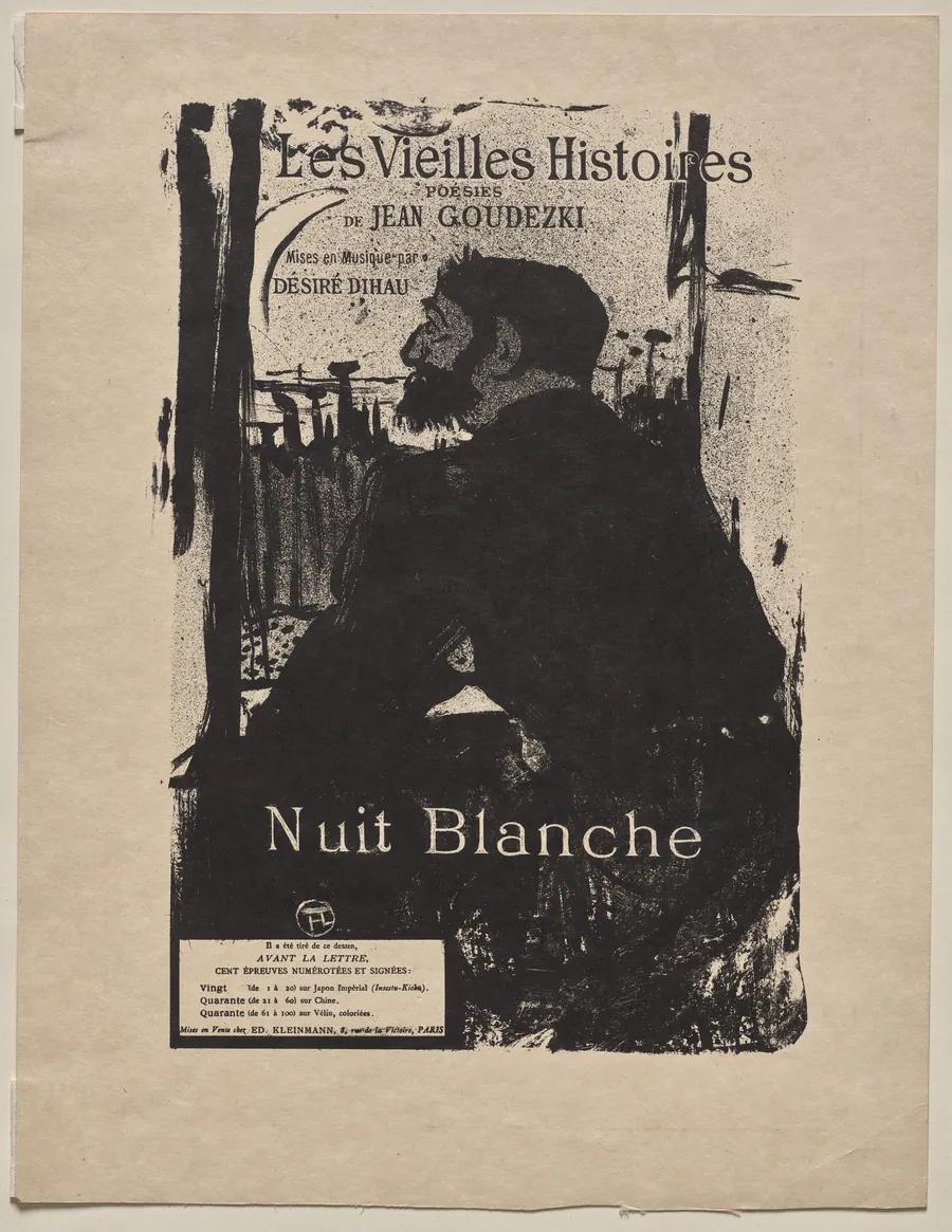 Sleepless Night by Henri de Toulouse-Lautrec