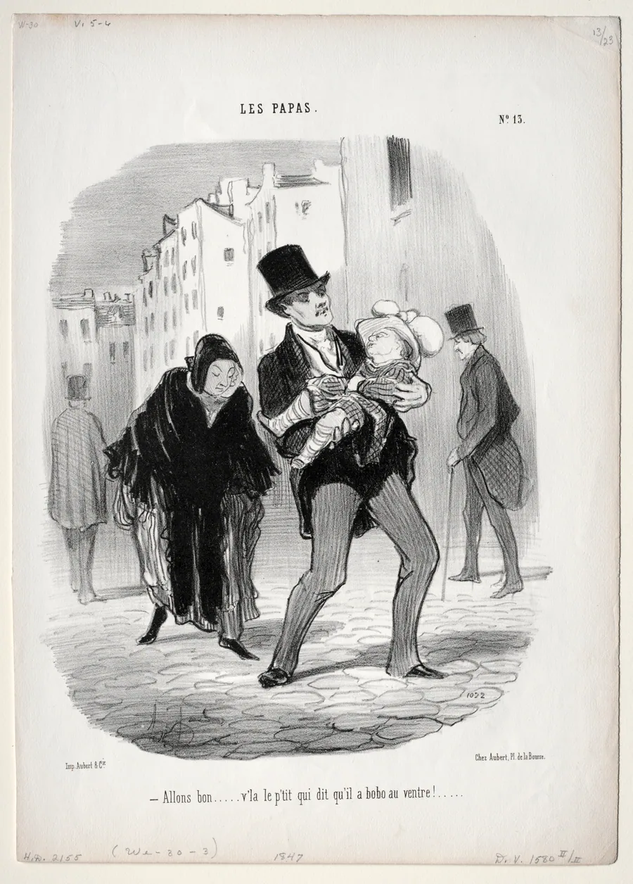Come along, dear... by Honoré Daumier