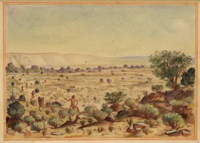 Men Hunting Rabbits
