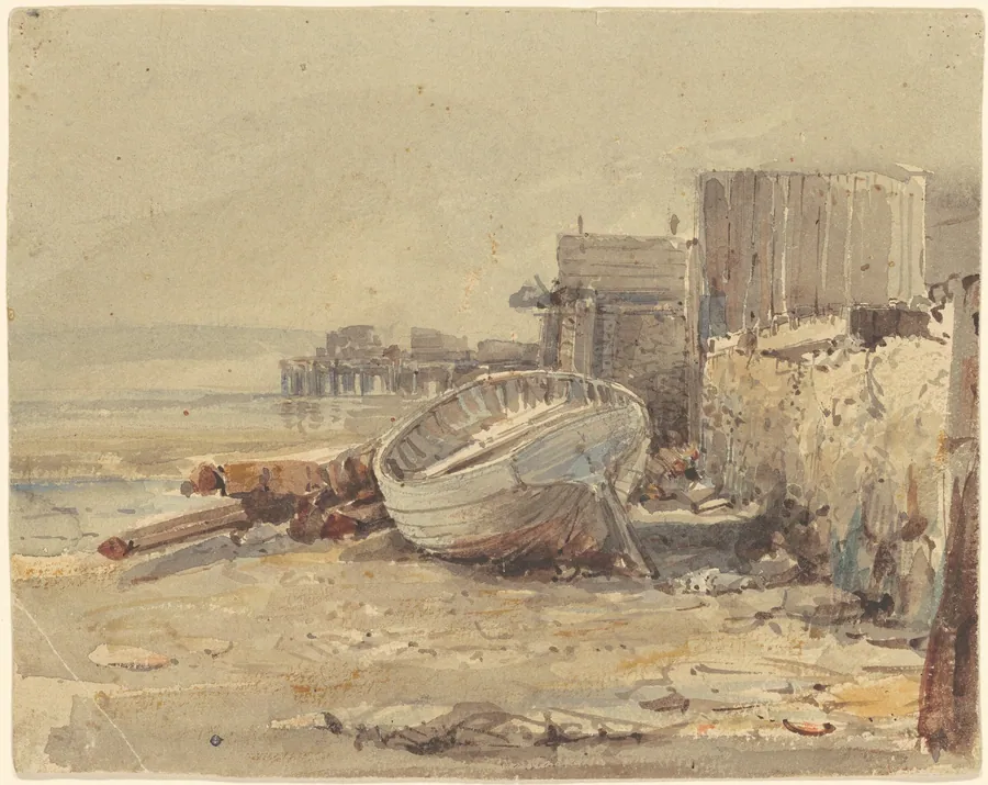 Beached Vessel by George Loring Brown