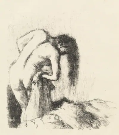 After the Bath (La sortie du bain (Petite planche))