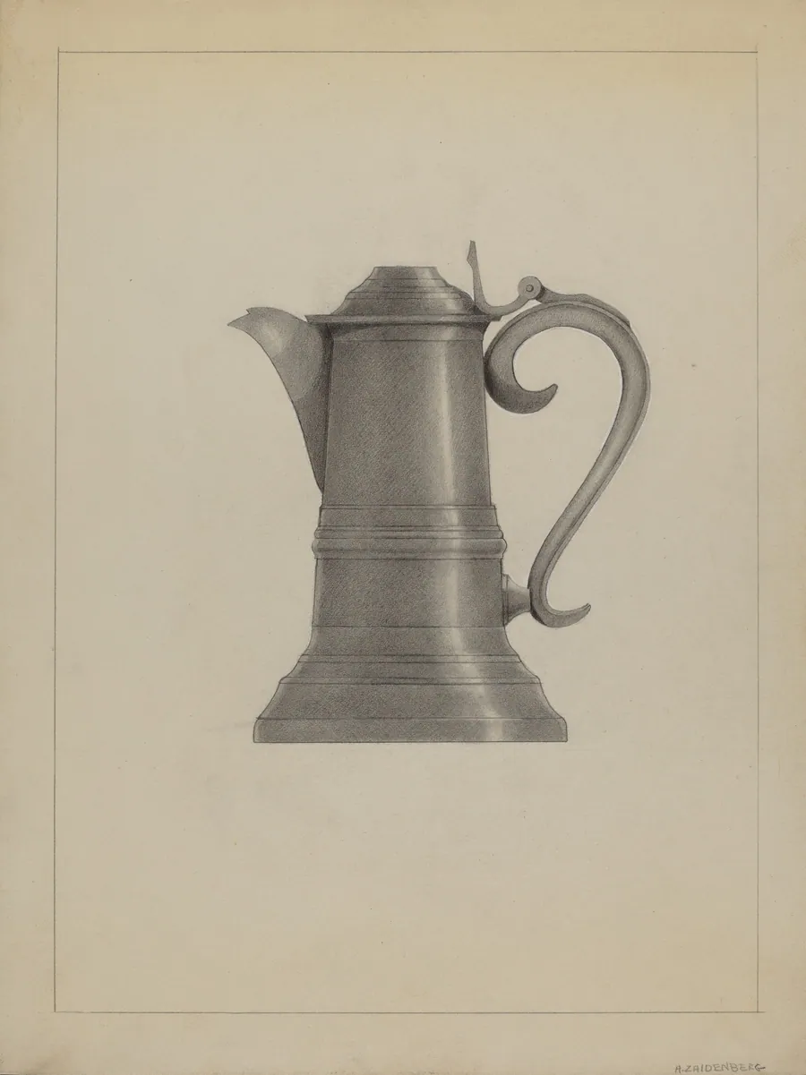 Pewter Flagon by Arthur Zaidenberg