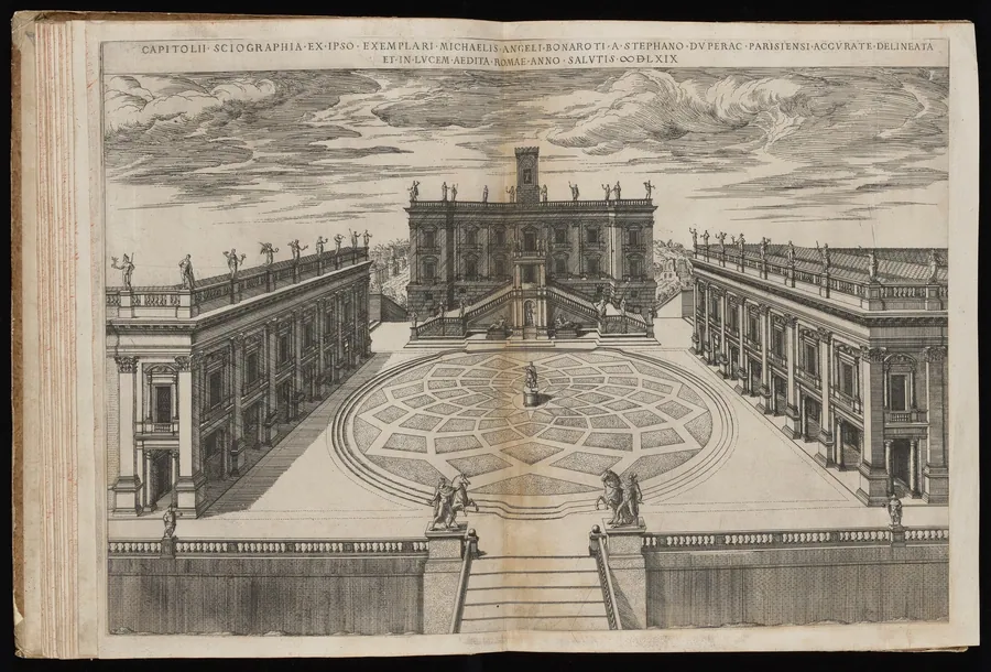 Capitolii Sciographia [View of the Roman Capitol] by Étienne Dupérac