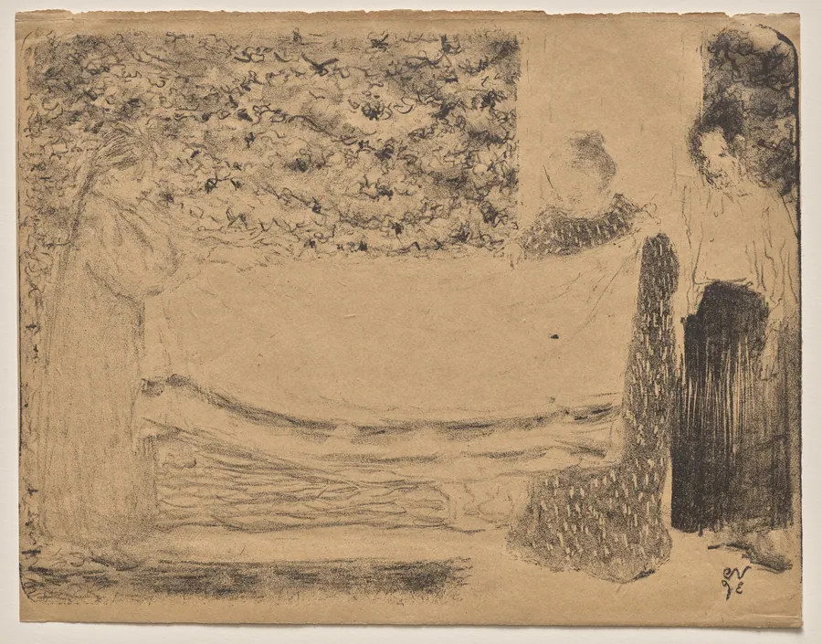 Folding the Linen by Édouard Vuillard