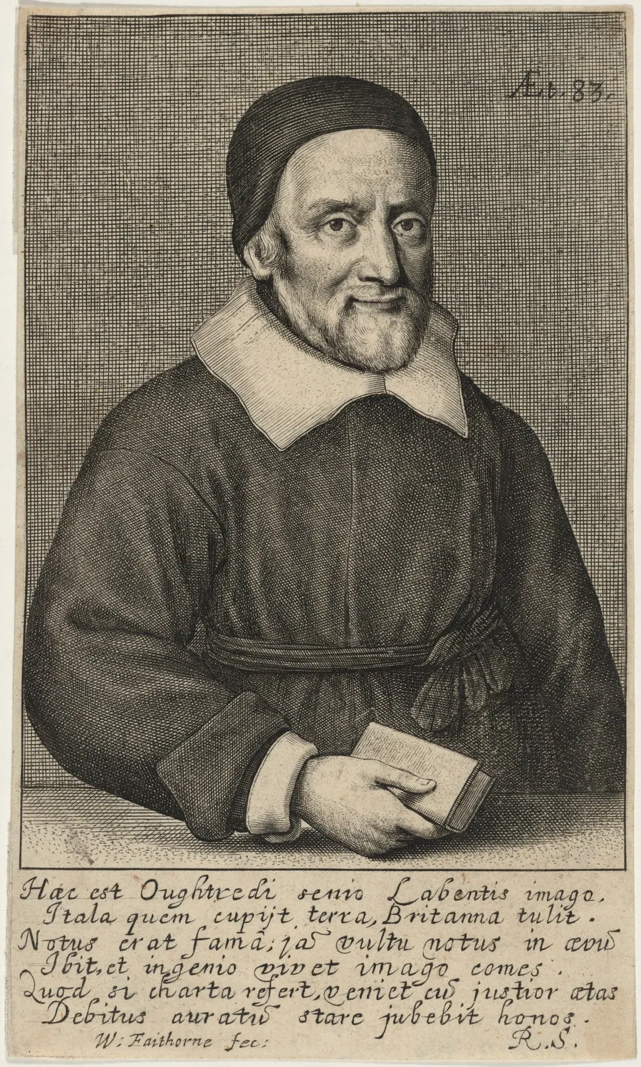 William Oughtred by William Faithorne