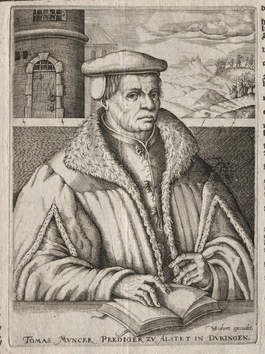 Portrait of Thomas Münzer by Christoffel van Sichem