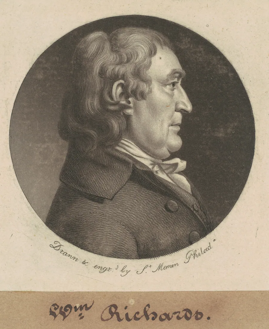 William Richards by Charles B. J. Févret de Saint-Mémin