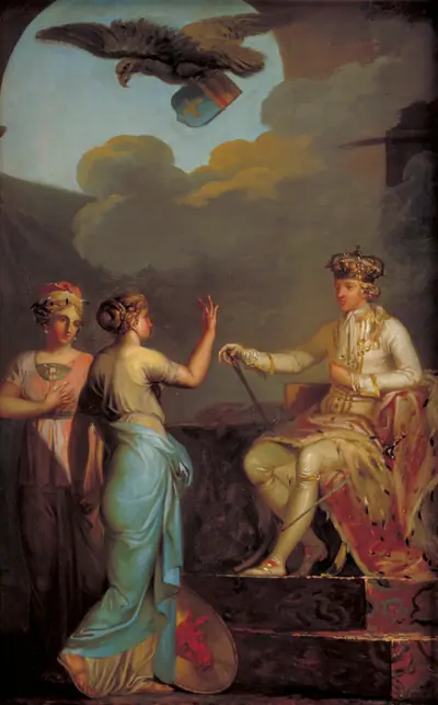 Christian VII forener den hertugelige med den kongelige del af Holsten i 1773