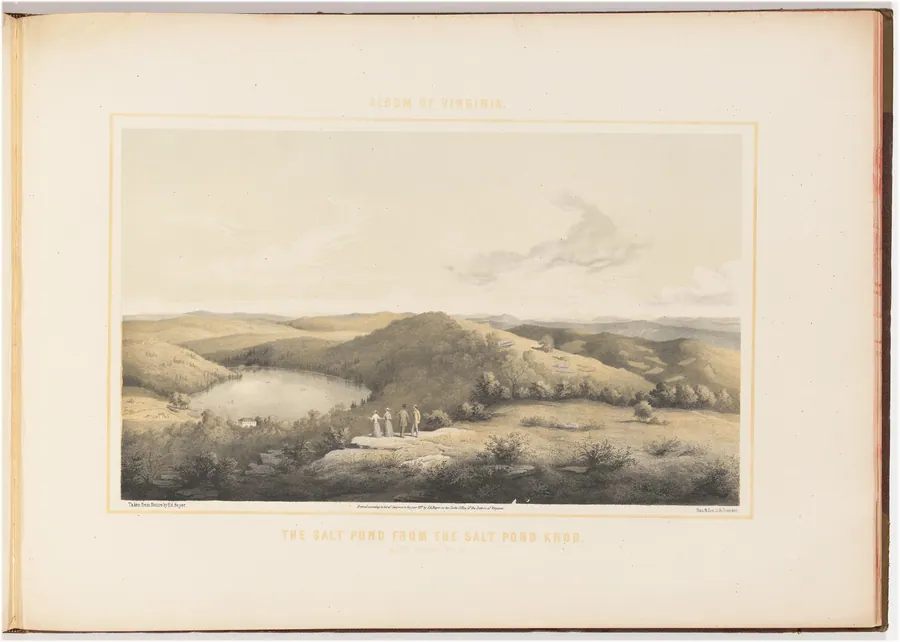 The Salt Pond from the Salt Pond Knob, No. 1 by Woldemar Rau