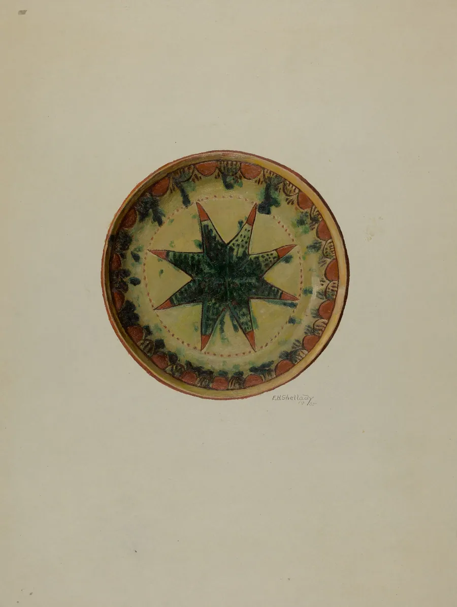 Pa. German Small Plate by Eugene Shellady