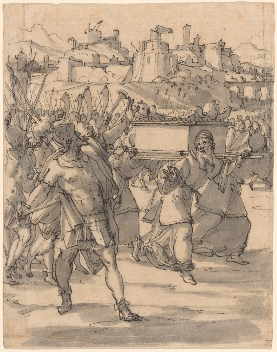 Joshua and the Israelites before the Walls of Jericho by Christoph Murer