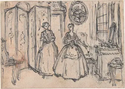 Study for an Engraving of "Songs in the Opera of Flora"