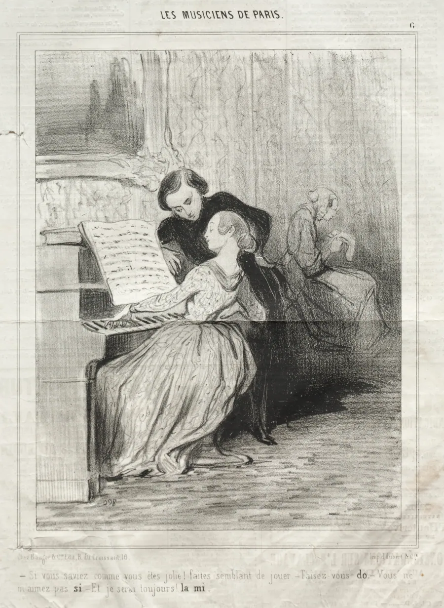 If you knew how pretty you are! by Honoré Daumier