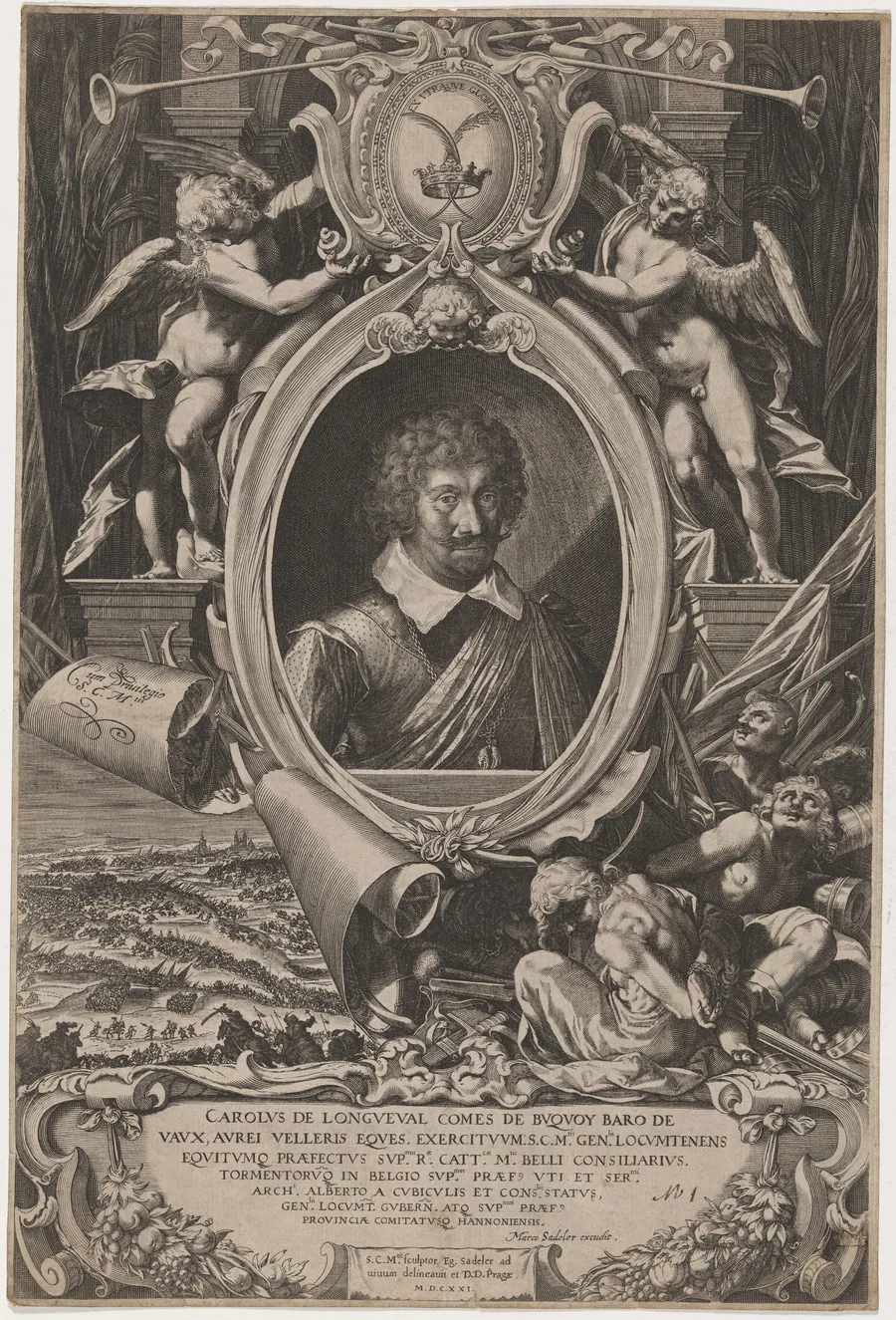 Charles de Longueval, Count de Bucquoi by Aegidius Sadeler II