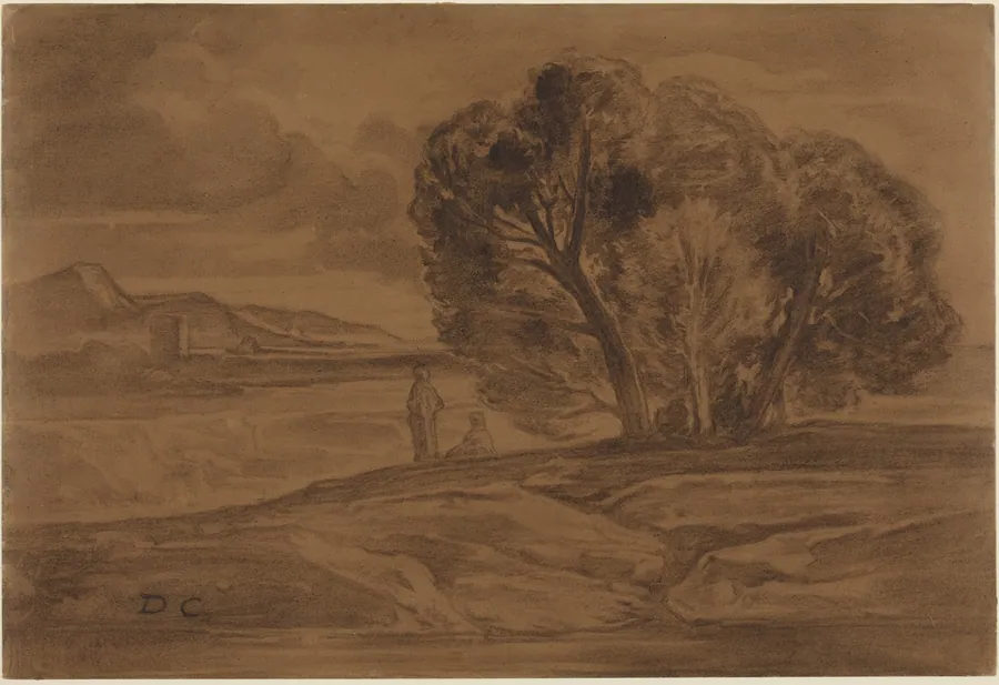 Oriental Landscape by Alexandre-Gabriel Decamps
